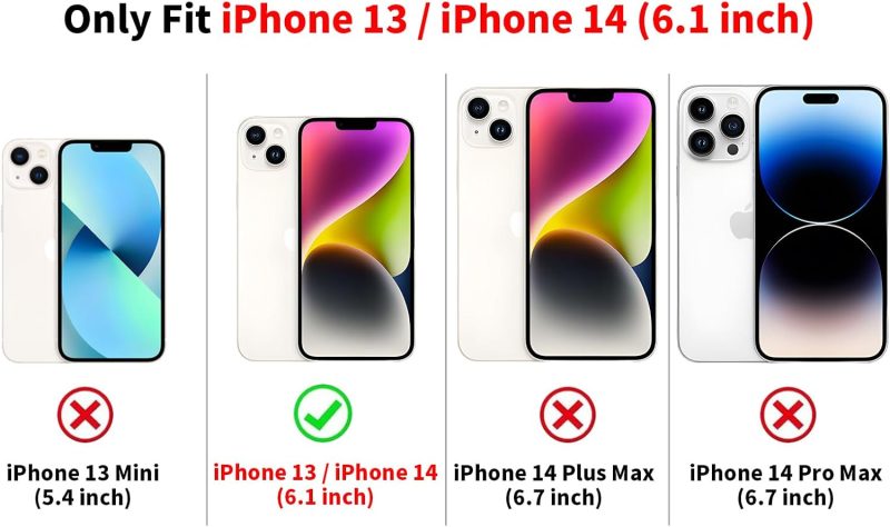 Cute Black Bow Phone Case for iPhone 13 / iPhone 14 6.1", Compatible with , Aesthetic Ribbon Bowknot Pattern Print Case Wavy Design Magnetic Women Girls Cover Shockproof Silicone Funda - Image 2