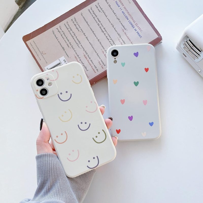 Compatible with iPhone 7/8/SE 2020/SE 2022 Case,Cute Funny Smiley Smile Face Pattern Slim Thin Soft TPU Shockproof Silicone Protective Cover for iPhone 7/8/SE 2020 - Image 2